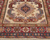 11 Feet Beige Kazak Afghan Hand Knotted Wool Runner Rug